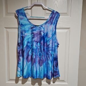 Vibrant Blue and Purple Women's Tank Top
